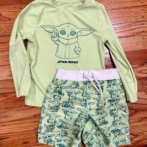 Toddler Boys Yoda Swimsuit